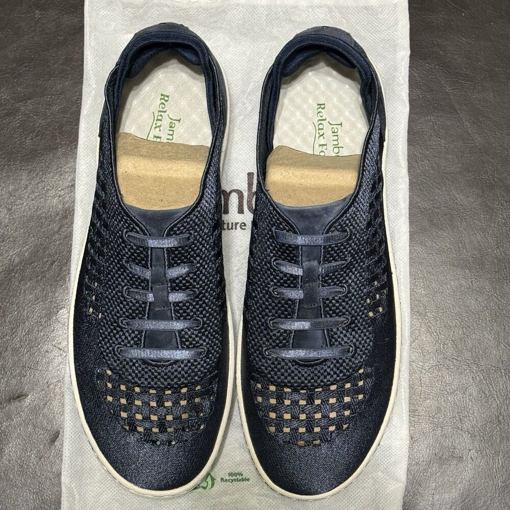Jambu Lilac Women’s 8.5M Navy Relax Foam Slip On Sneakers J2LIL73 Comfort Shoes